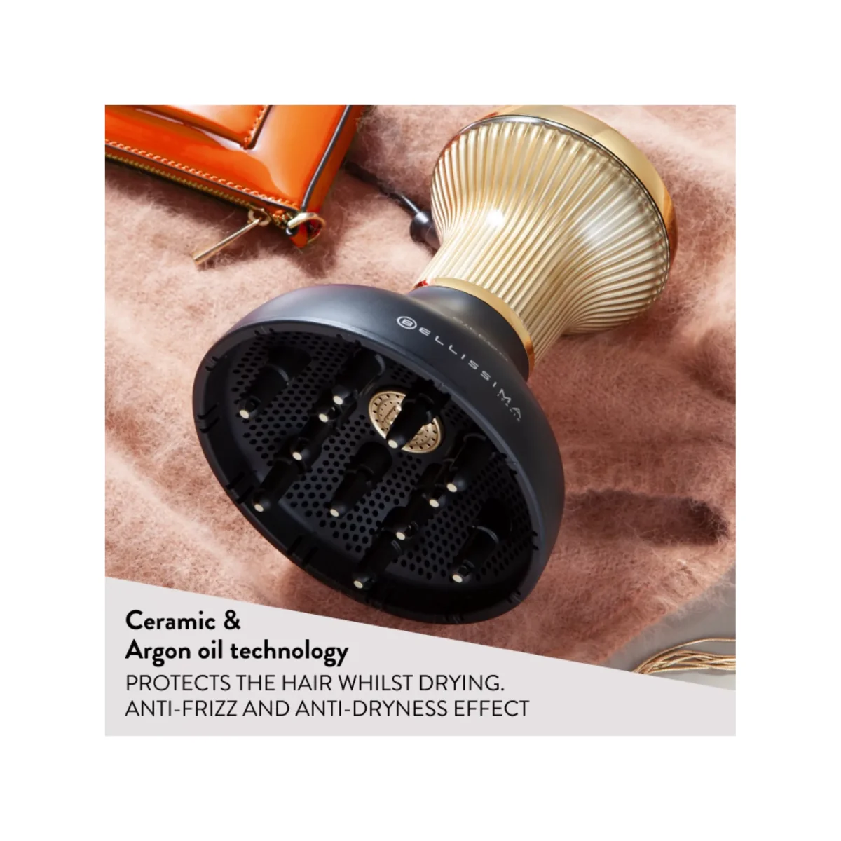 Bellissima Italia Diffon Supreme Hair Diffuser, Black/Gold – image 5