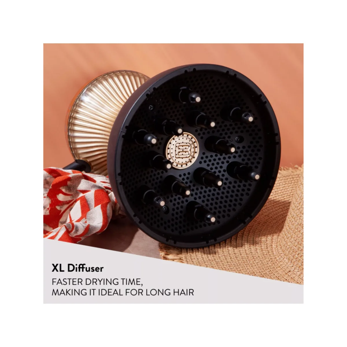 Bellissima Italia Diffon Supreme Hair Diffuser, Black/Gold – image 7
