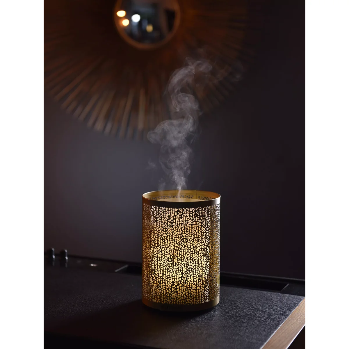 Esteban Ultrasonic Perfume Mist Diffuser, Gold – image 3