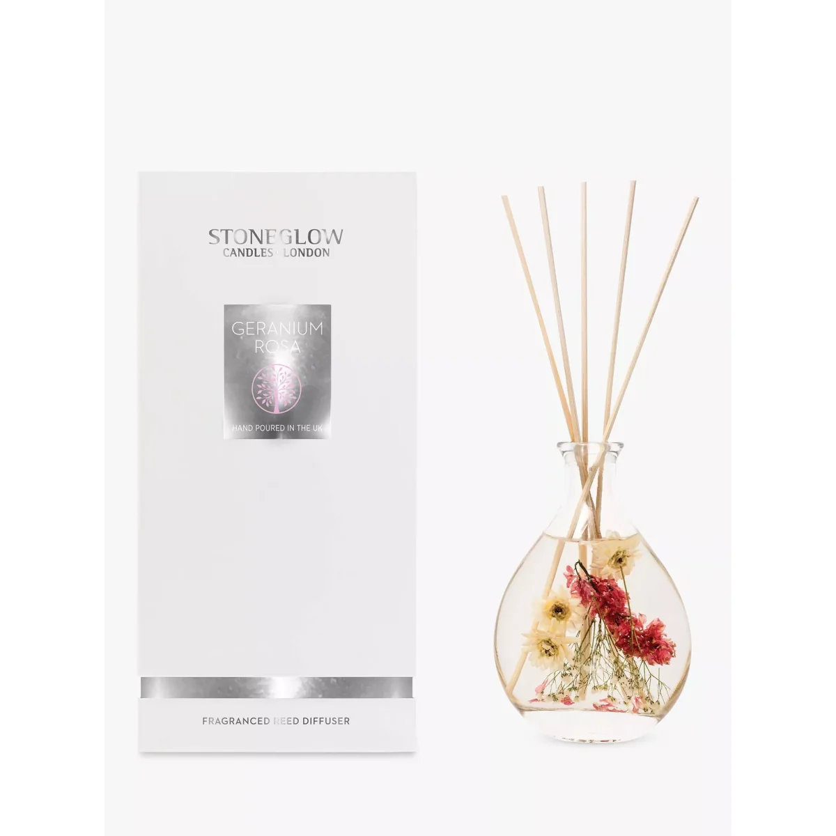 Stoneglow Natures Gift English Geranium Rosa Reed Diffuser, 180ml – image 2