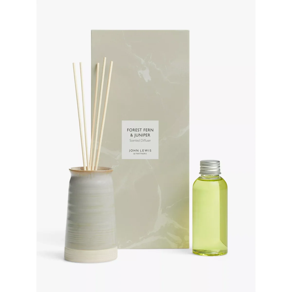 John Lewis Simplicity Forest Fern & Juniper Ceramic Reed Diffuser, 100ml – image 3