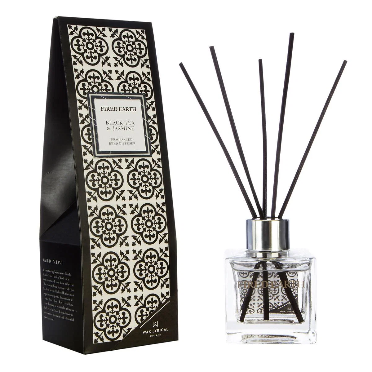 Fired Earth Reed Diffuser 100ml Black Tea and Jasmine – image 2