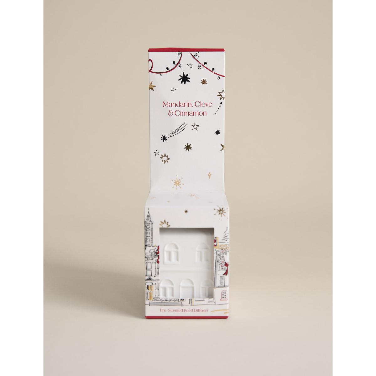 M&S Collection Mandarin Clove & Cinnamon Pre-Scented Reed Townhouse Diffuser - Red Mix, Red Mix – image 2