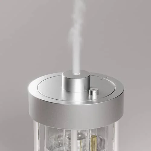 Essential Oil Diffuser metal silver / Ultrasonic - Transparent Speaker – image 7