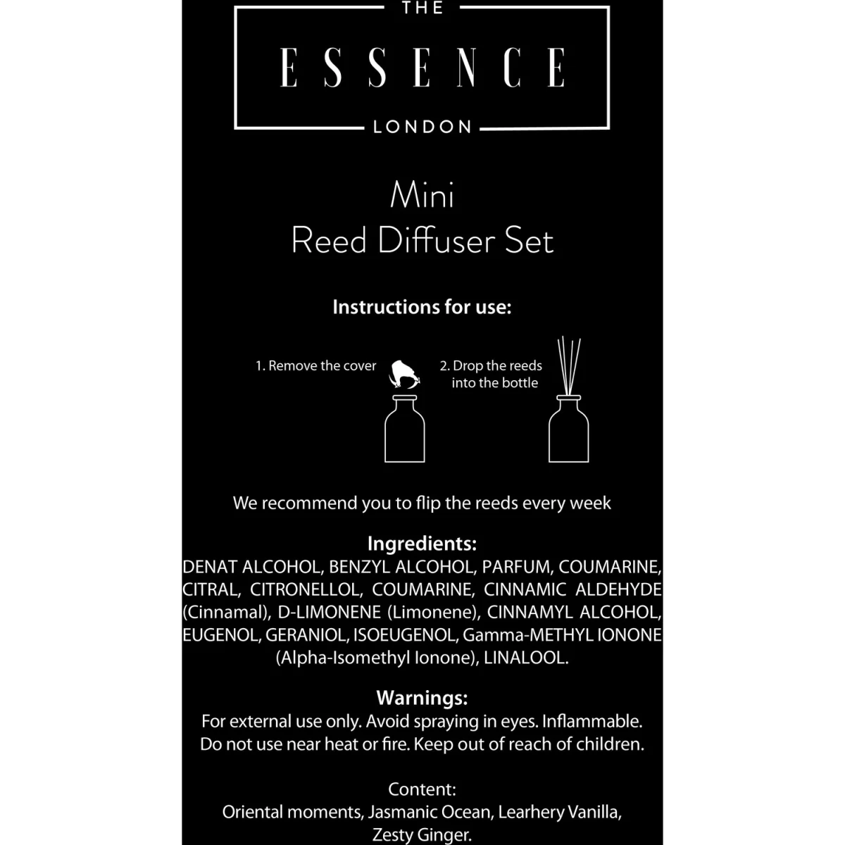 Mini Reed Diffuser Set - Black – image 9
