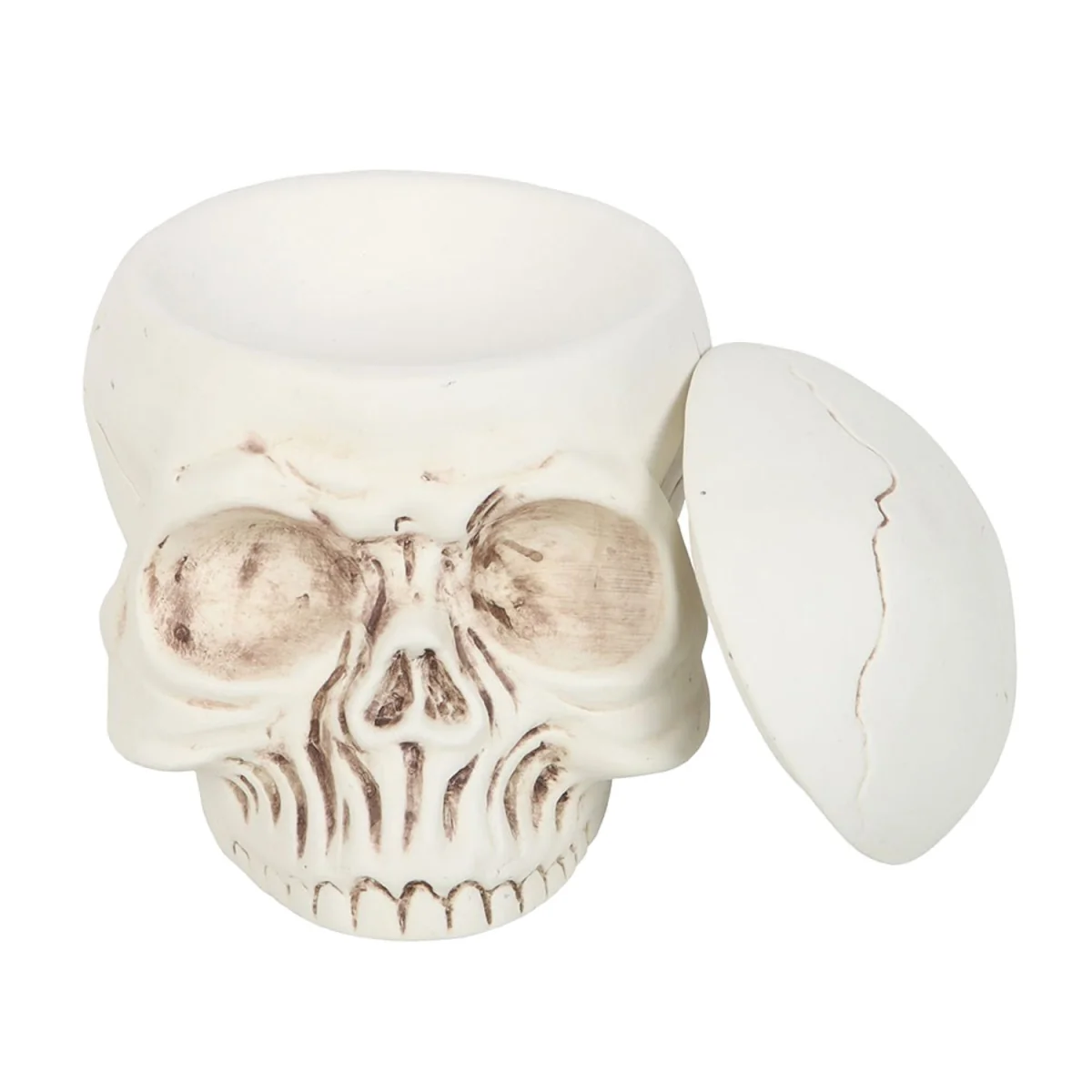 Something Different Weathered Skull Oil Burner Set - White – image 2