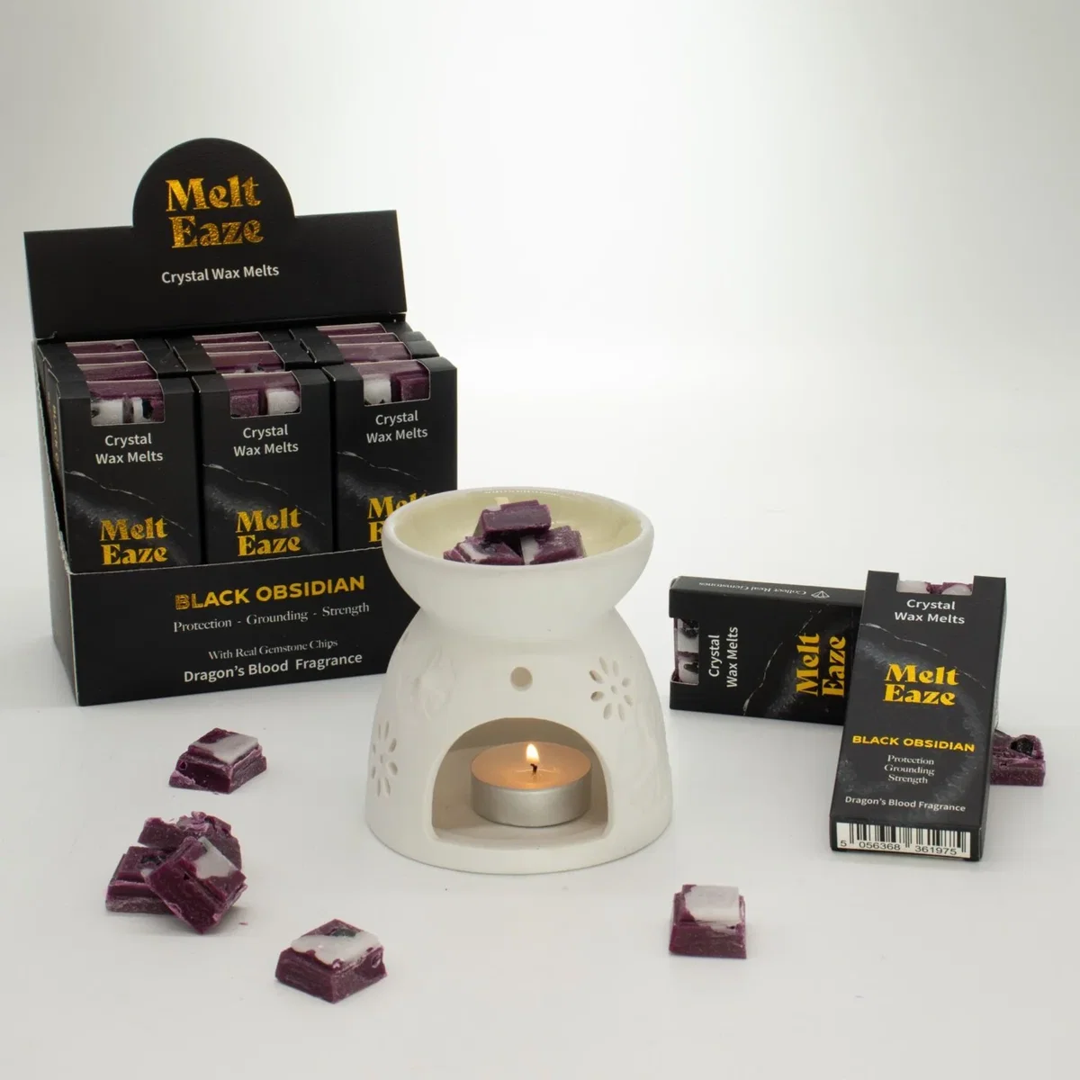 MeltEaze Obsidian Shield Dragons Blood Wax Melts 50g - Purple – image 2