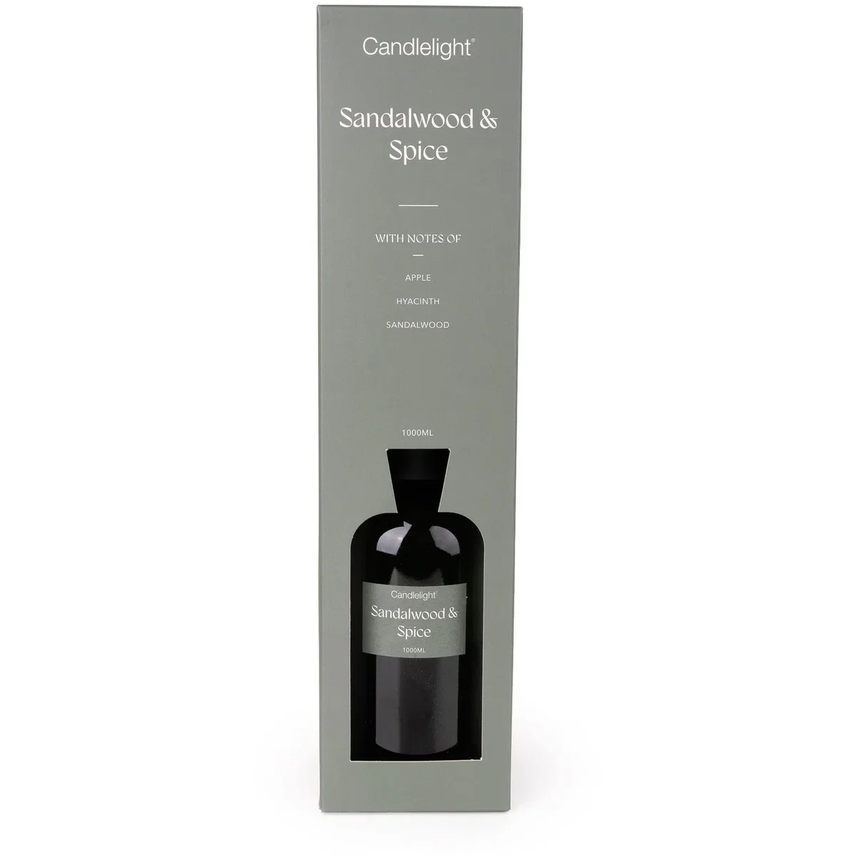 Candlelight Sandalwood & Spice Large 1L Reed Diffuser - Green – image 3