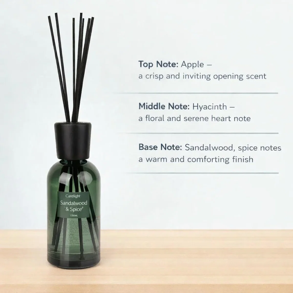 Candlelight Sandalwood & Spice Large 1L Reed Diffuser - Green – image 4