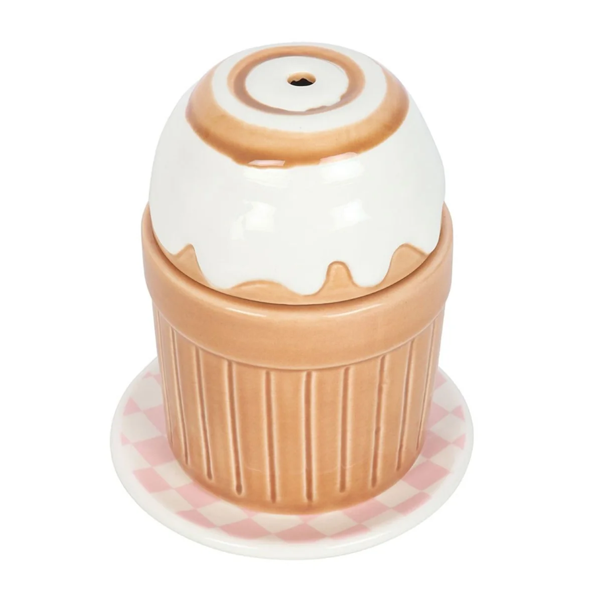 Something Different The Brunch Club Cinnamon Roll Oil Burner - Brown/White – image 2