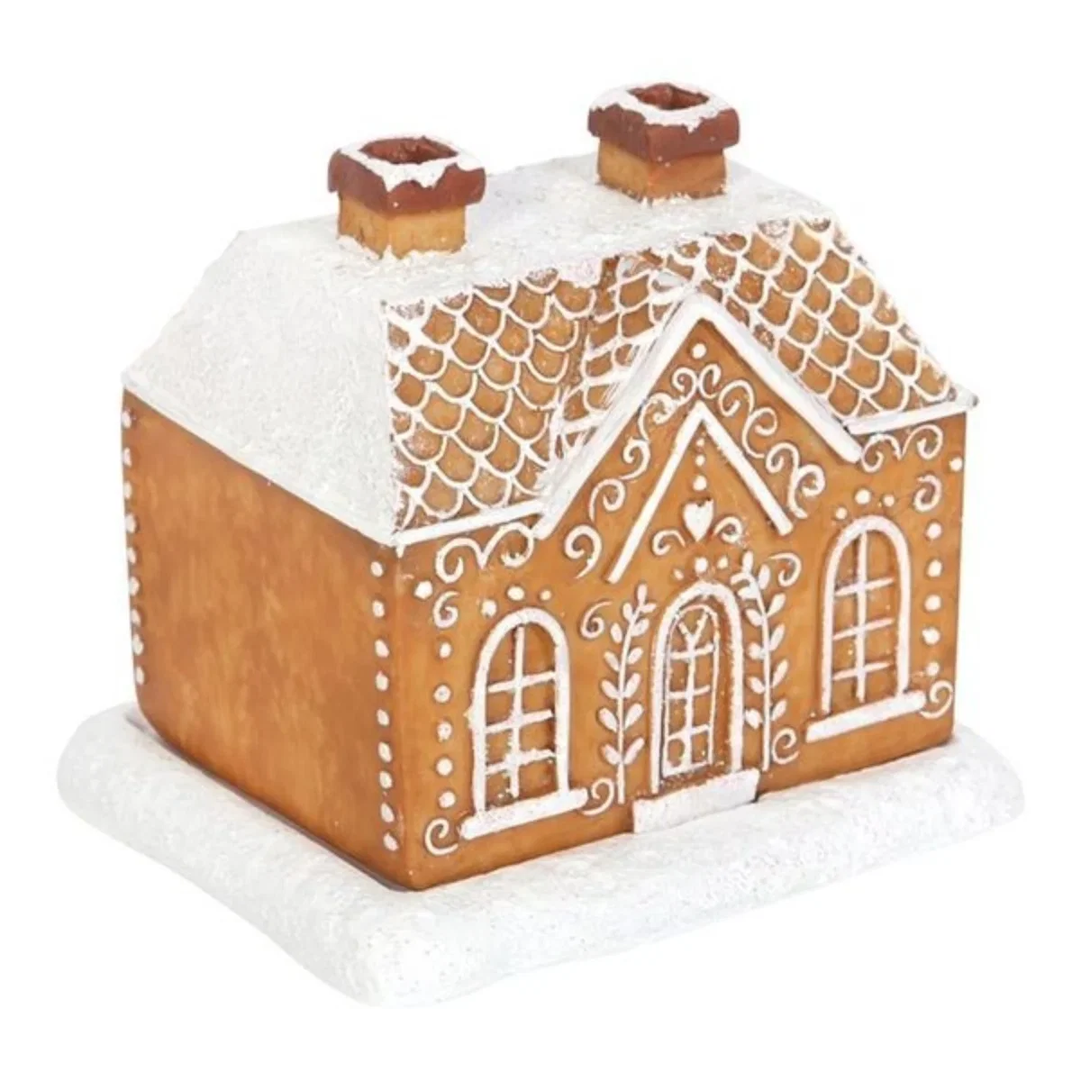 Gingerbread House Incense Burner - Brown – image 4