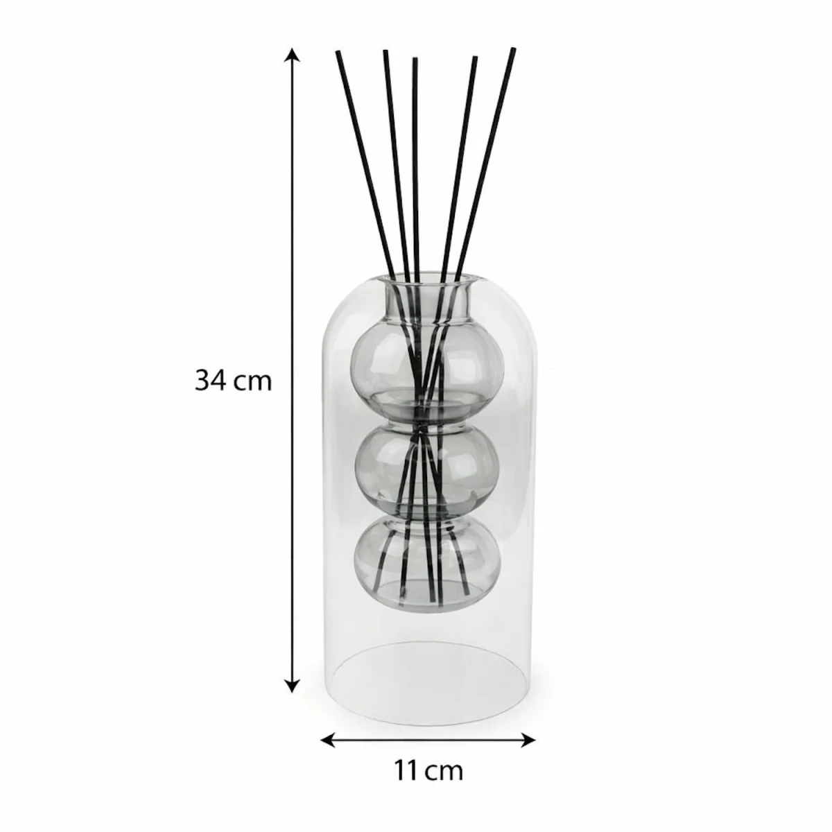 Moroccan Red Cinnamon Reed Diffuser 300ml - Smoked Grey – image 3
