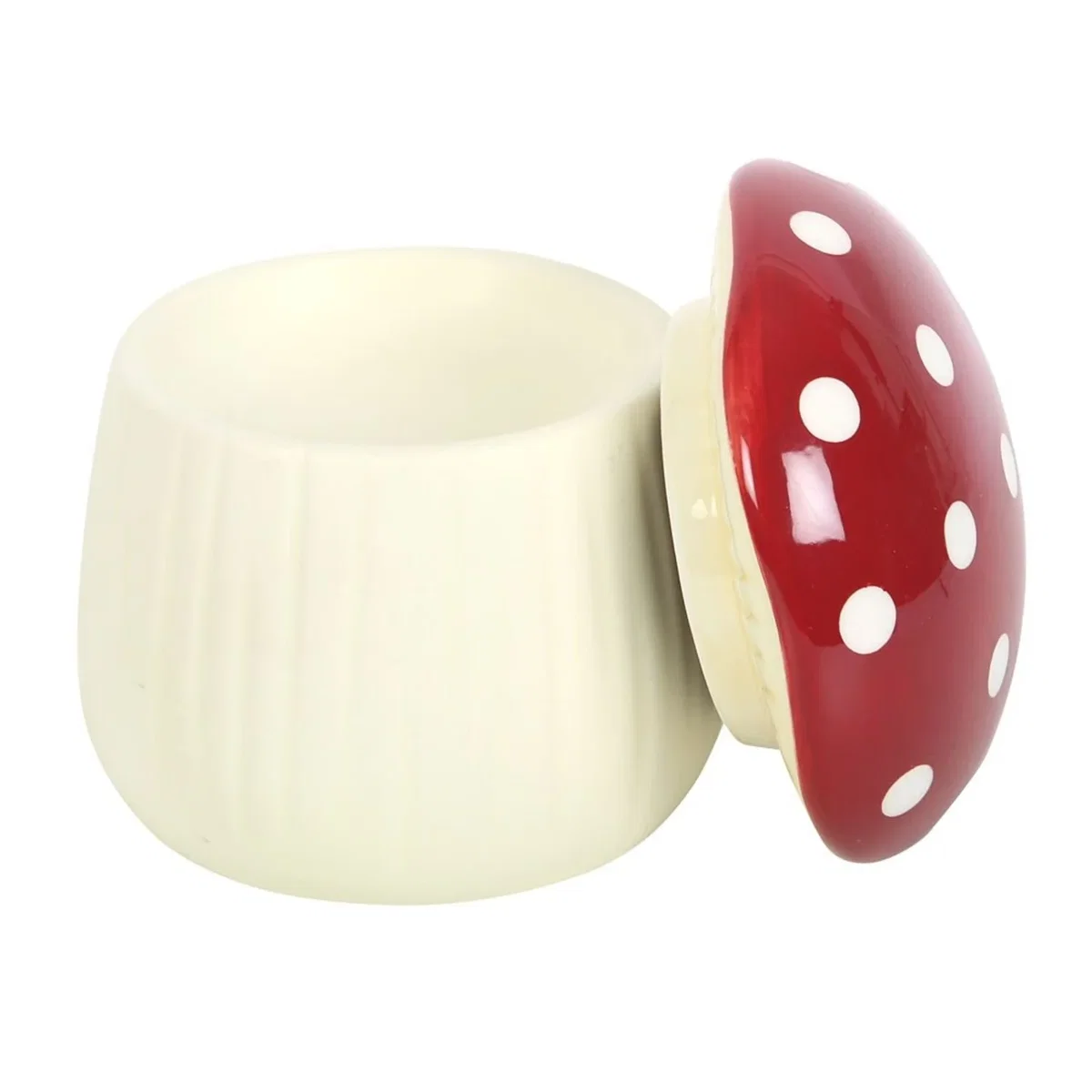 Something Different Mushroom Oil Burner - Cream/Red – image 2