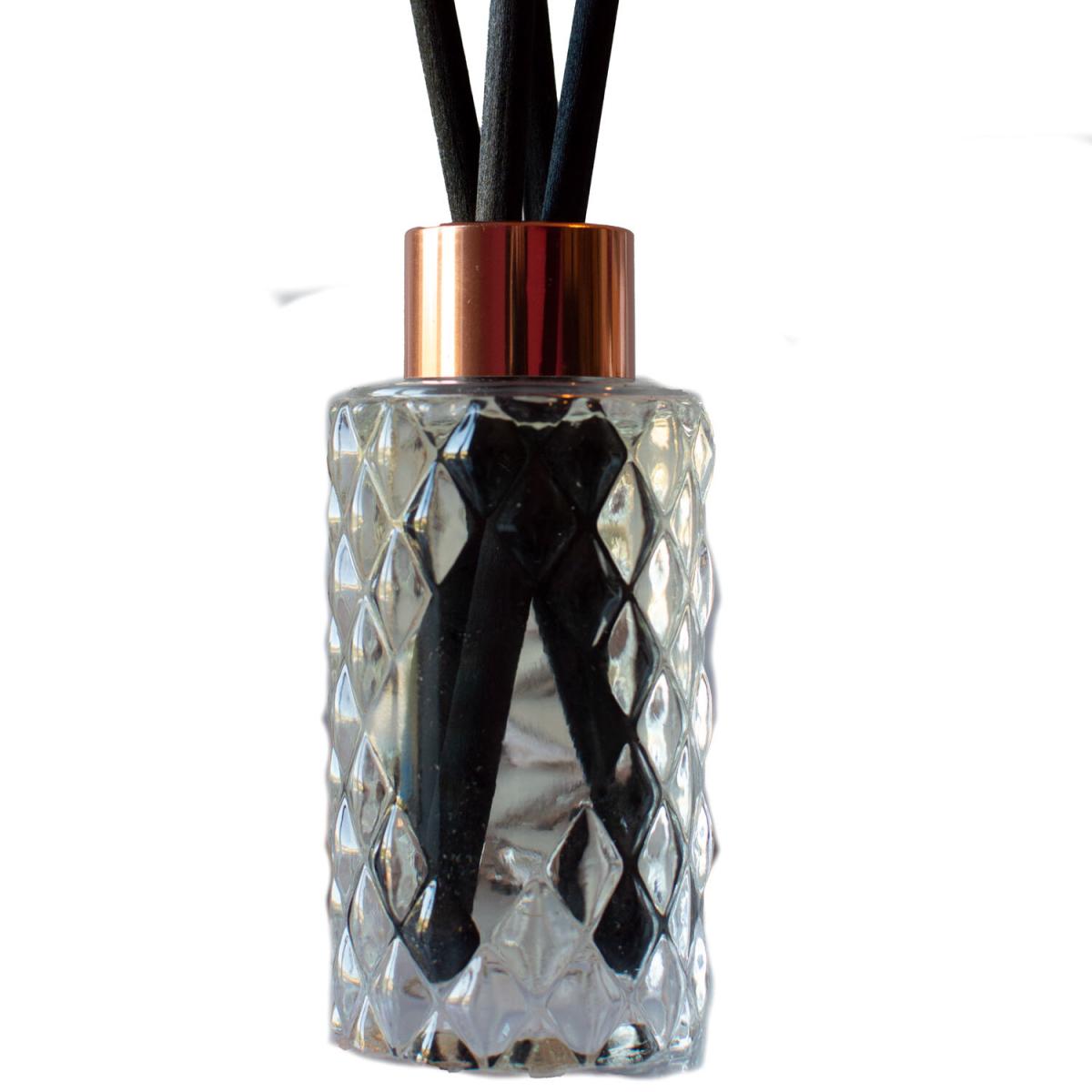Decorative Reed Diffuser Glass with Reeds - Clear / Mulled Wine – image 2