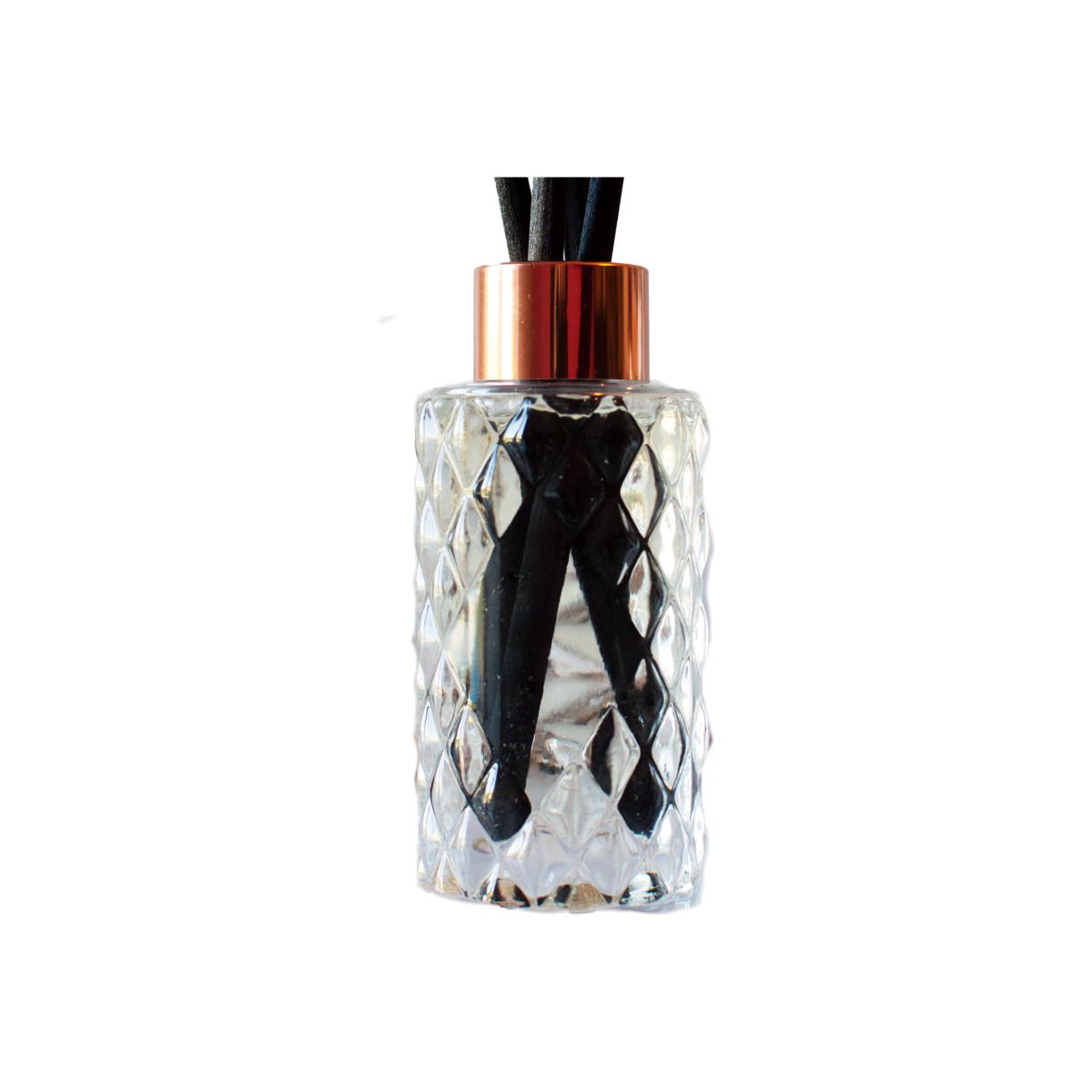 Decorative Reed Diffuser Glass with Reeds - Clear / Mulled Wine – image 1