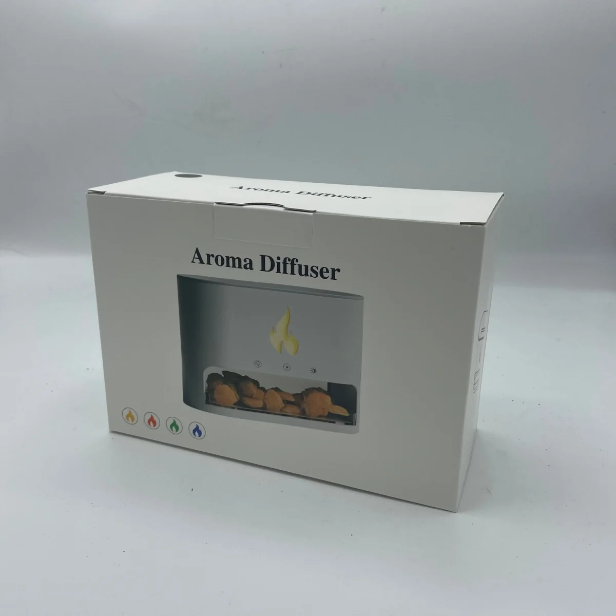 Blaze Aroma Atomiser Flame Effect Himalayan Salt Chamber USB Diffuser Ultrasonic - White – image 3