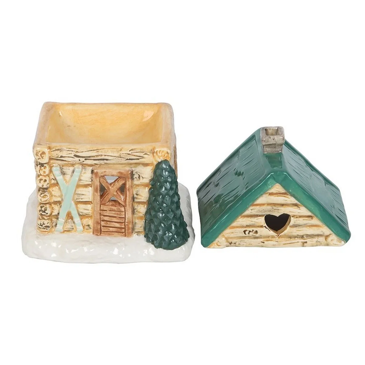 Something Different Ski Chalet Oil Burner - Brown/Green – image 2