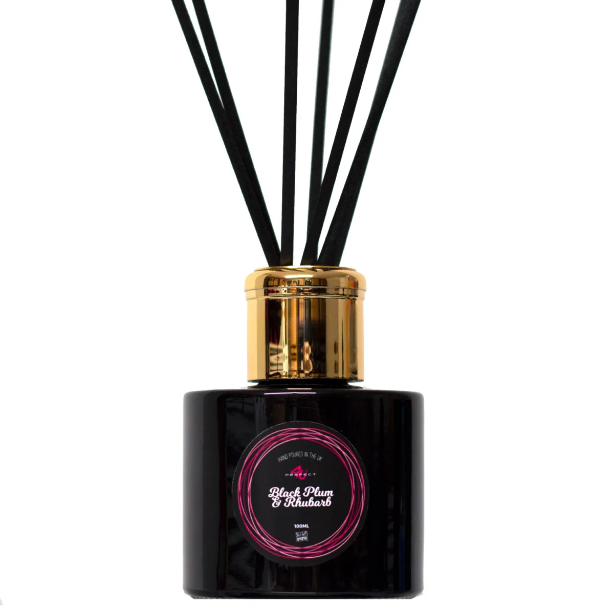 Black Plum & Rhubarb Reed Diffuser - Black – image 2
