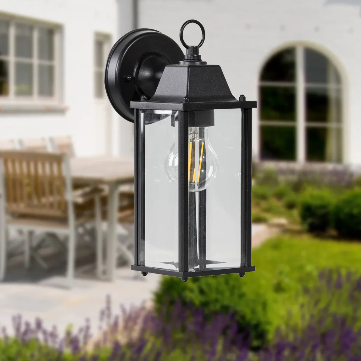 Chatham Outdoor Wall Light - Anthracite And Clear Glass Diffuser – image 5