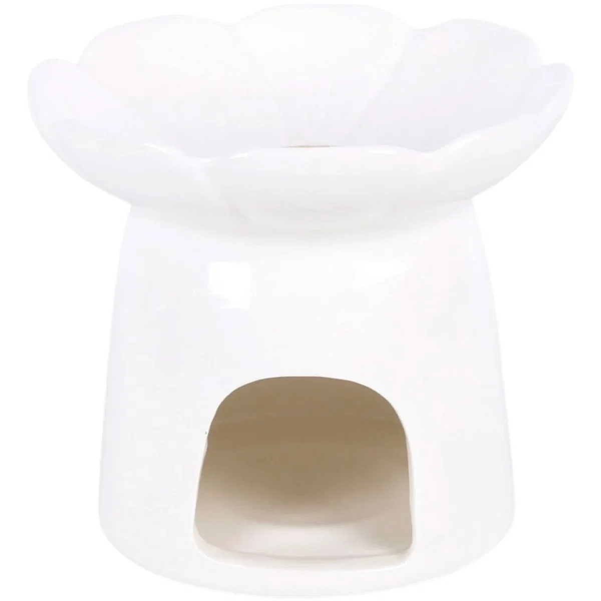 Peony Petal Oil Burner and Wax Warmer - White – image 3