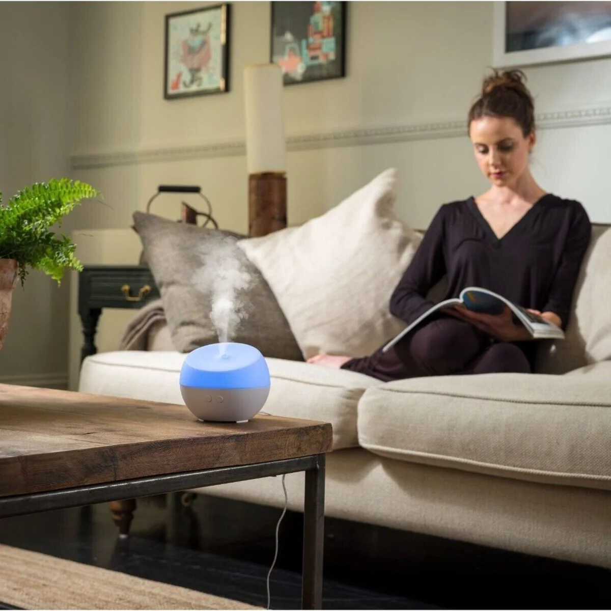 HoMedics Ellia Colour Changing Dream Aroma Diffuser - White – image 10
