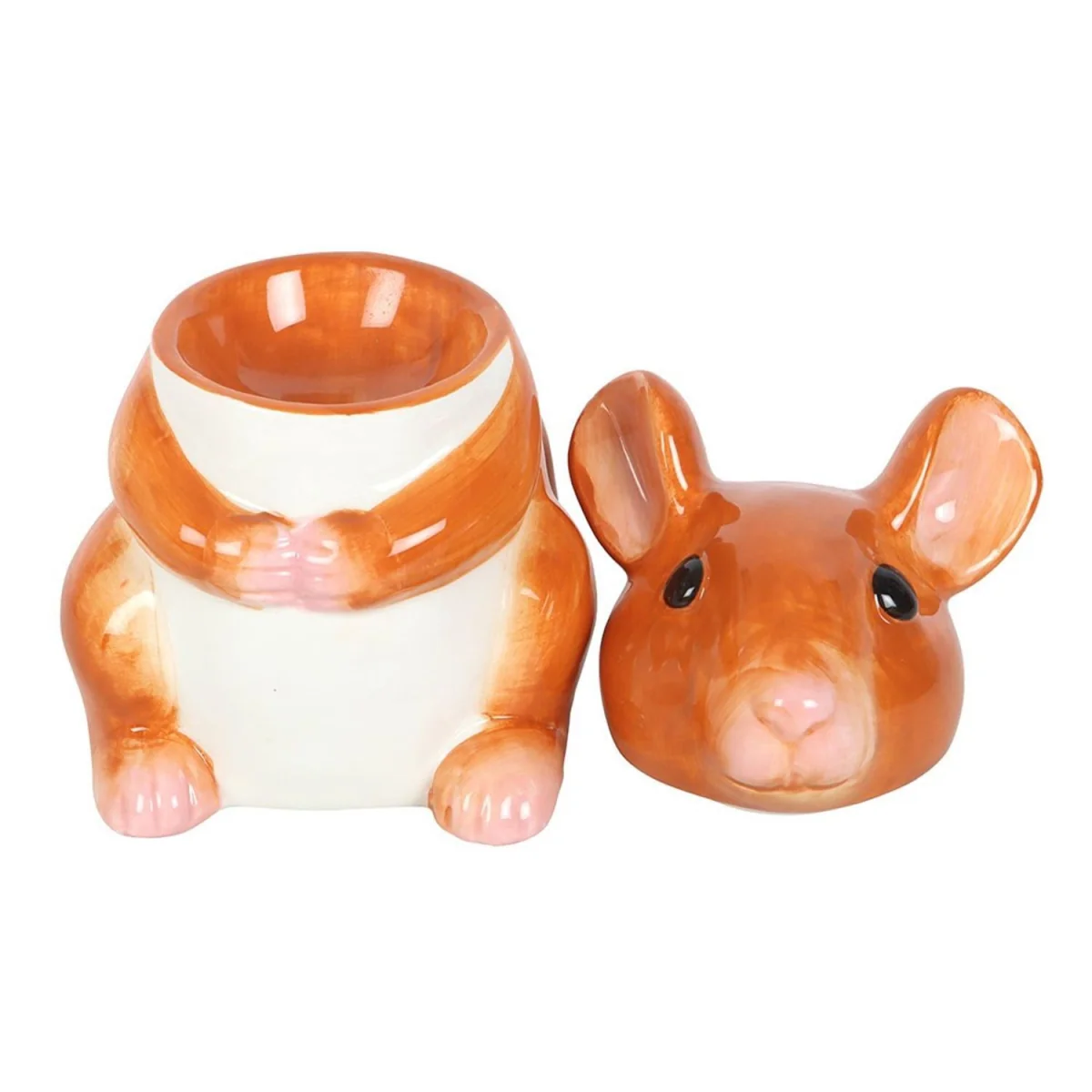 Something Different Mouse Oil Burner - Orange/White – image 3
