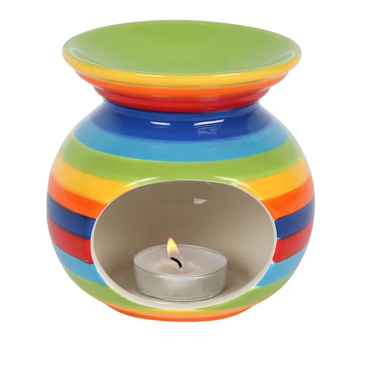Rainbow Stripe Delightful Fragrance Oil Burner - Green – image 2
