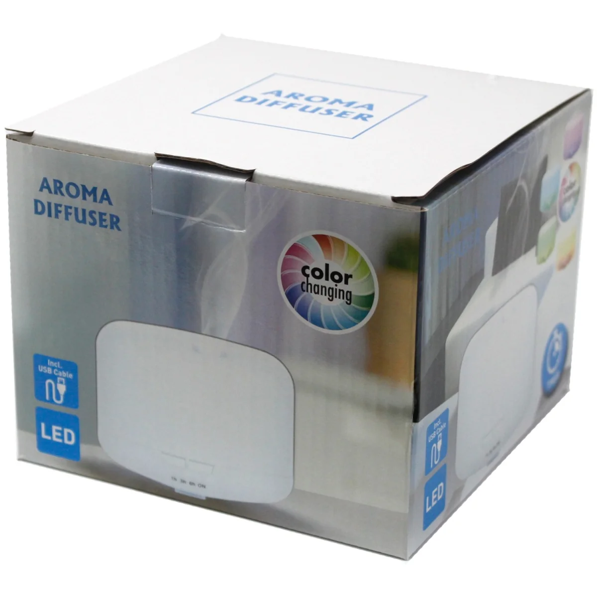 Aarhus Atomiser Classic Pod USB Colour Change LED Light Diffuser Ultrasonic - White – image 4