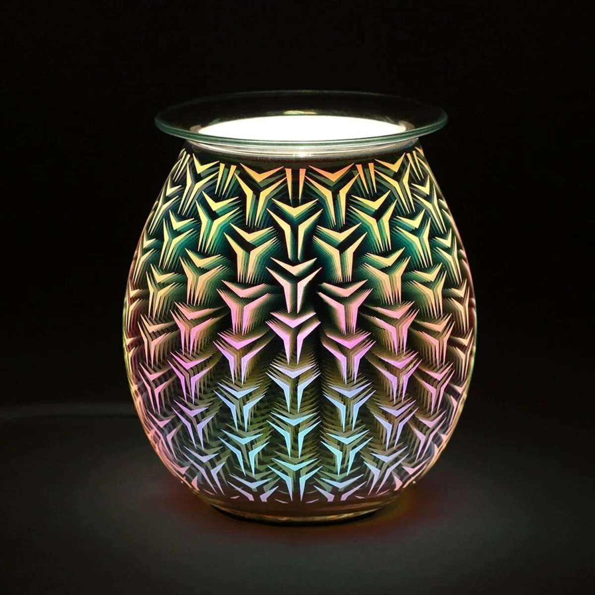 Something Different Light Up Geometric Electric Oil Burner (UK Plug) - Multicoloured – image 2