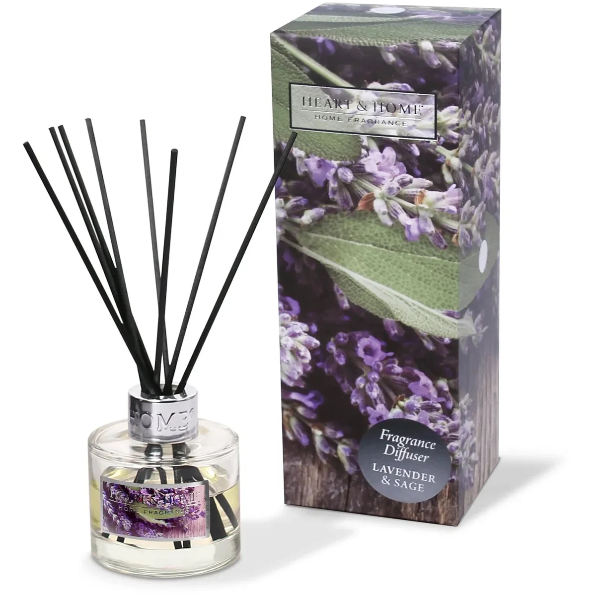 Lavender & Sage Fragrance Reed Diffuser - Frosted White – image 2