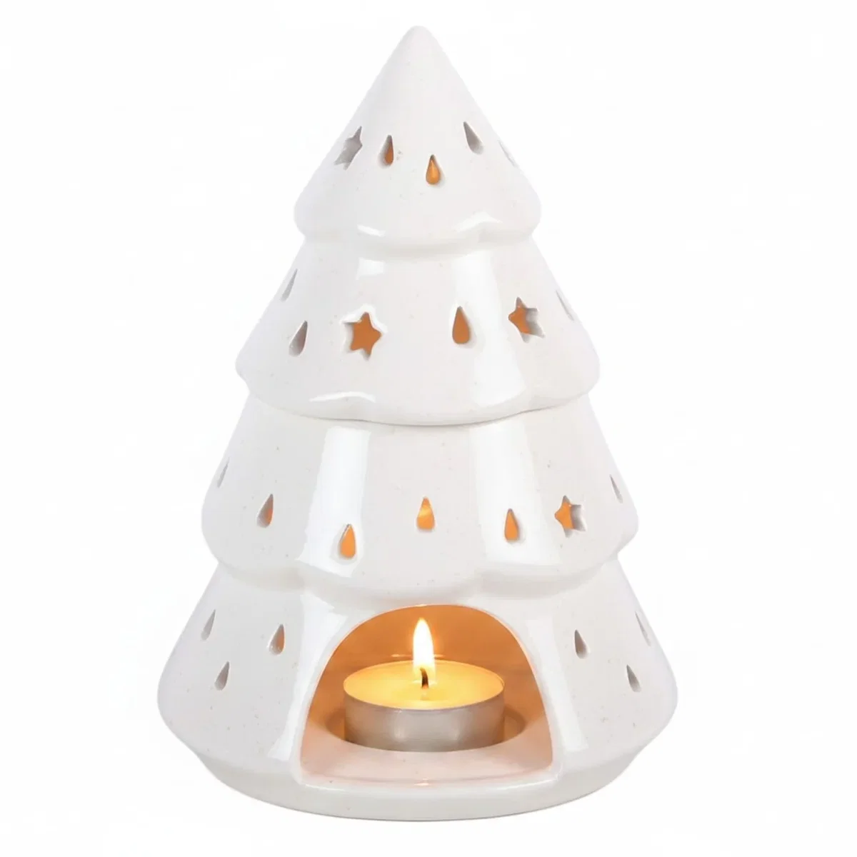 Winter Fir Tree Oil Burner - White – image 3