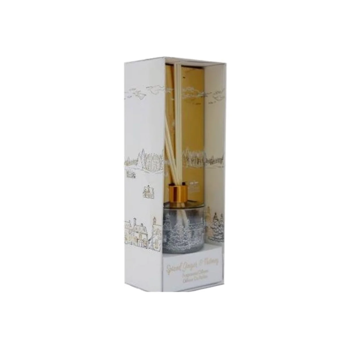 Christmas Village Reed Diffuser A Festive Aroma to Warm Your Heart - White