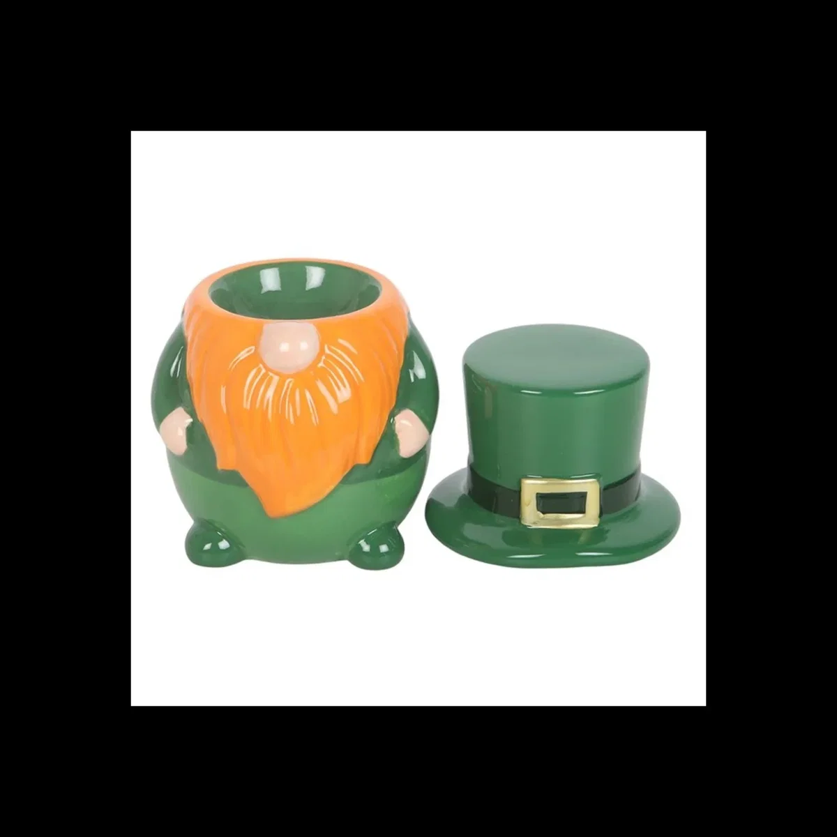 Festive Leprechaun Gonk Fragrance Oil Burner with Lid - Green – image 2