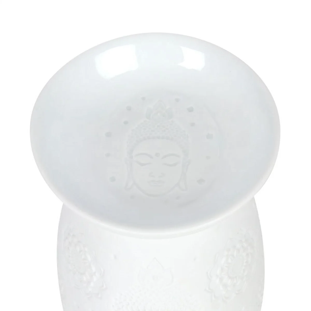 Something Different Ceramic Buddha Head Oil Burner - White – image 2