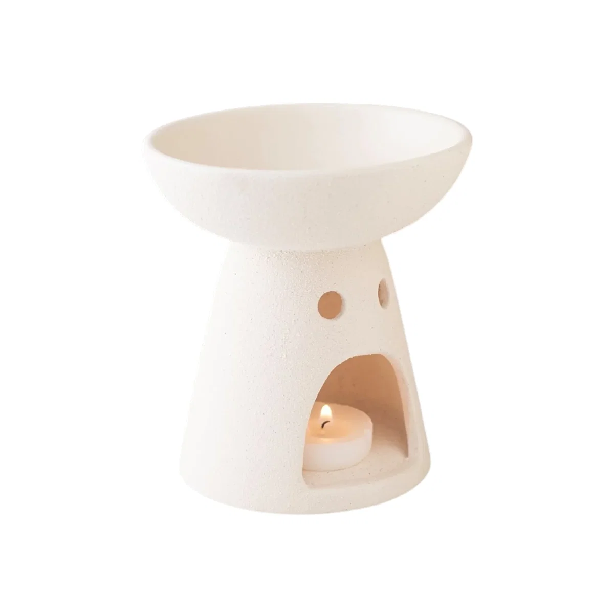 Pedestal Oil Burner - White – image 1