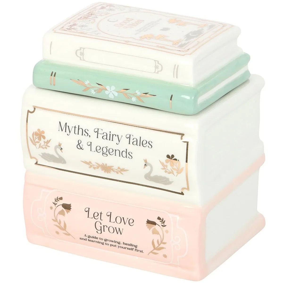 Book Stack Oil Burner and Wax Warmer - White – image 3