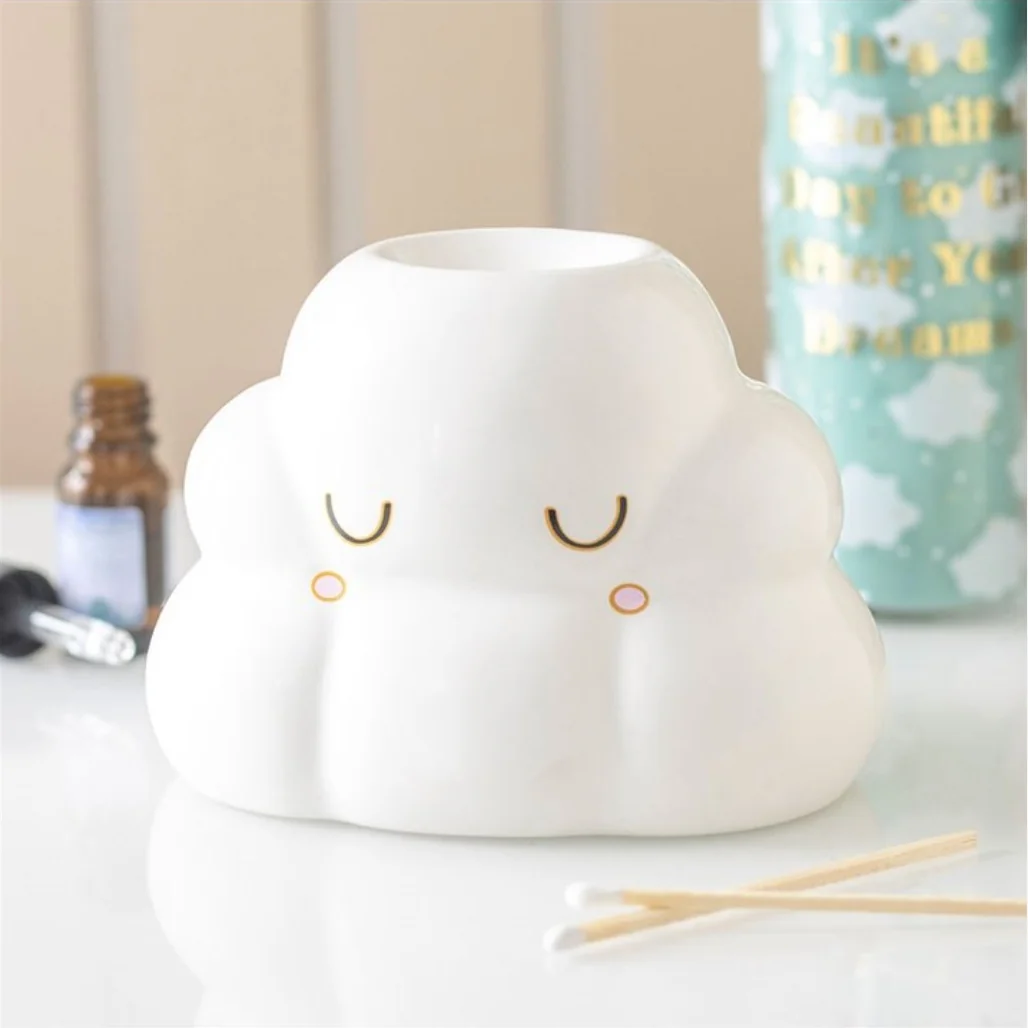Cloud Shaped Fragrance Oil Burner for Chill Self Care - White – image 1