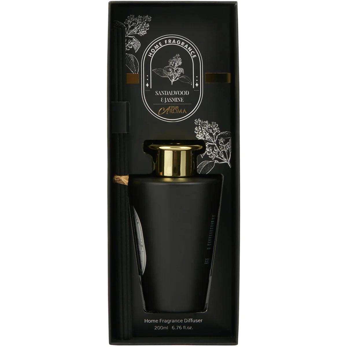 Sandalwood & Jasmine Diffuser 200ml - Black – image 2