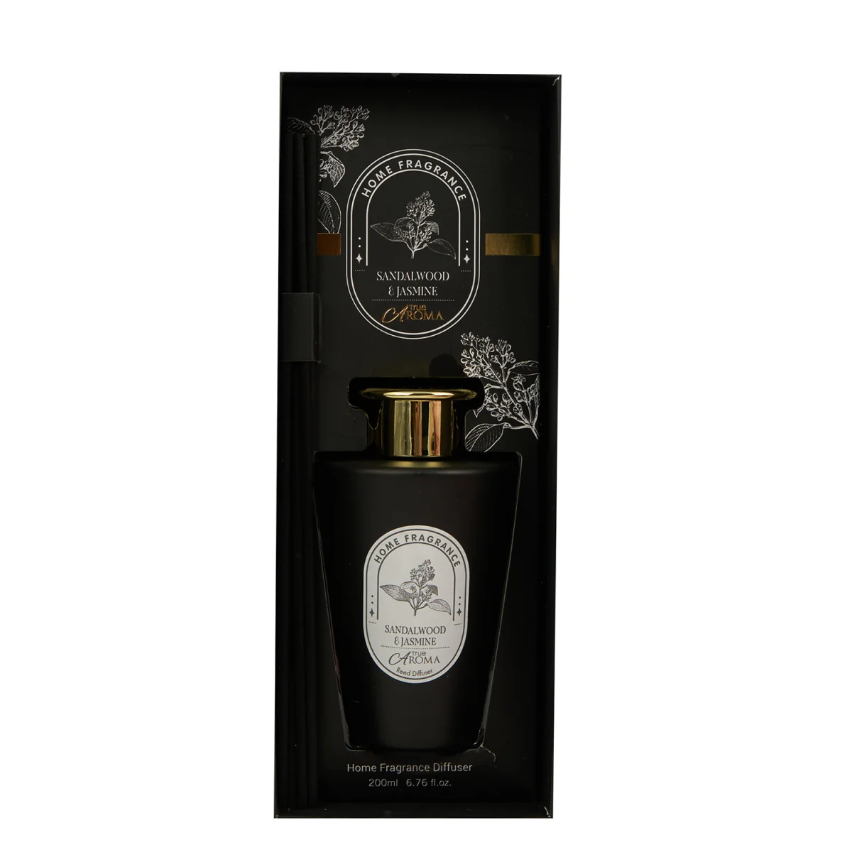Sandalwood & Jasmine Diffuser 200ml - Black – image 3