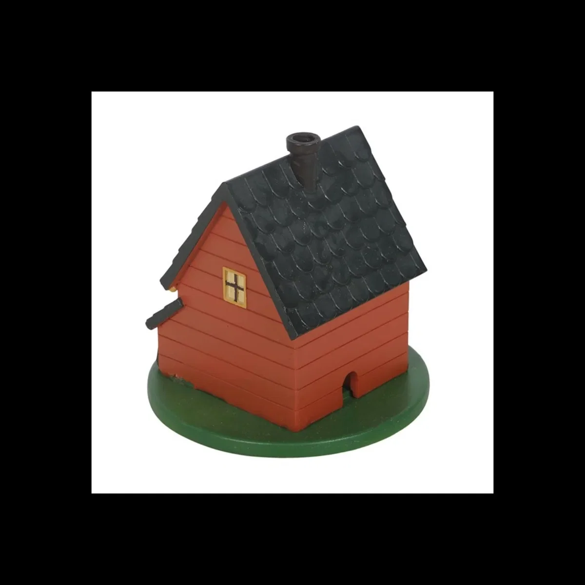 Brown House Resin Incense Cone Burner Chimney Aroma - Brown – image 4