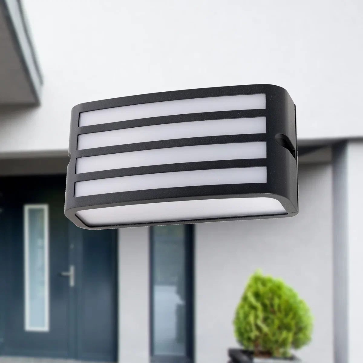 Pluto Outdoor Wall Washer Light - Anthracite And White Pc Diffuser – image 2