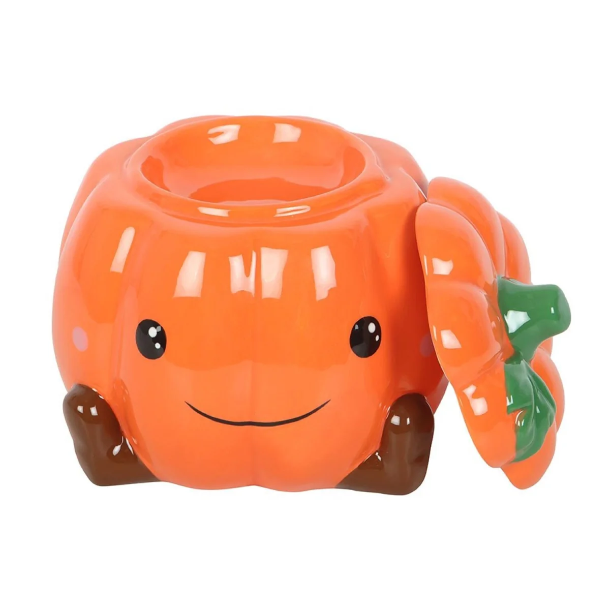 Something Different Smiling Pumpkin Oil Burner - Orange – image 3