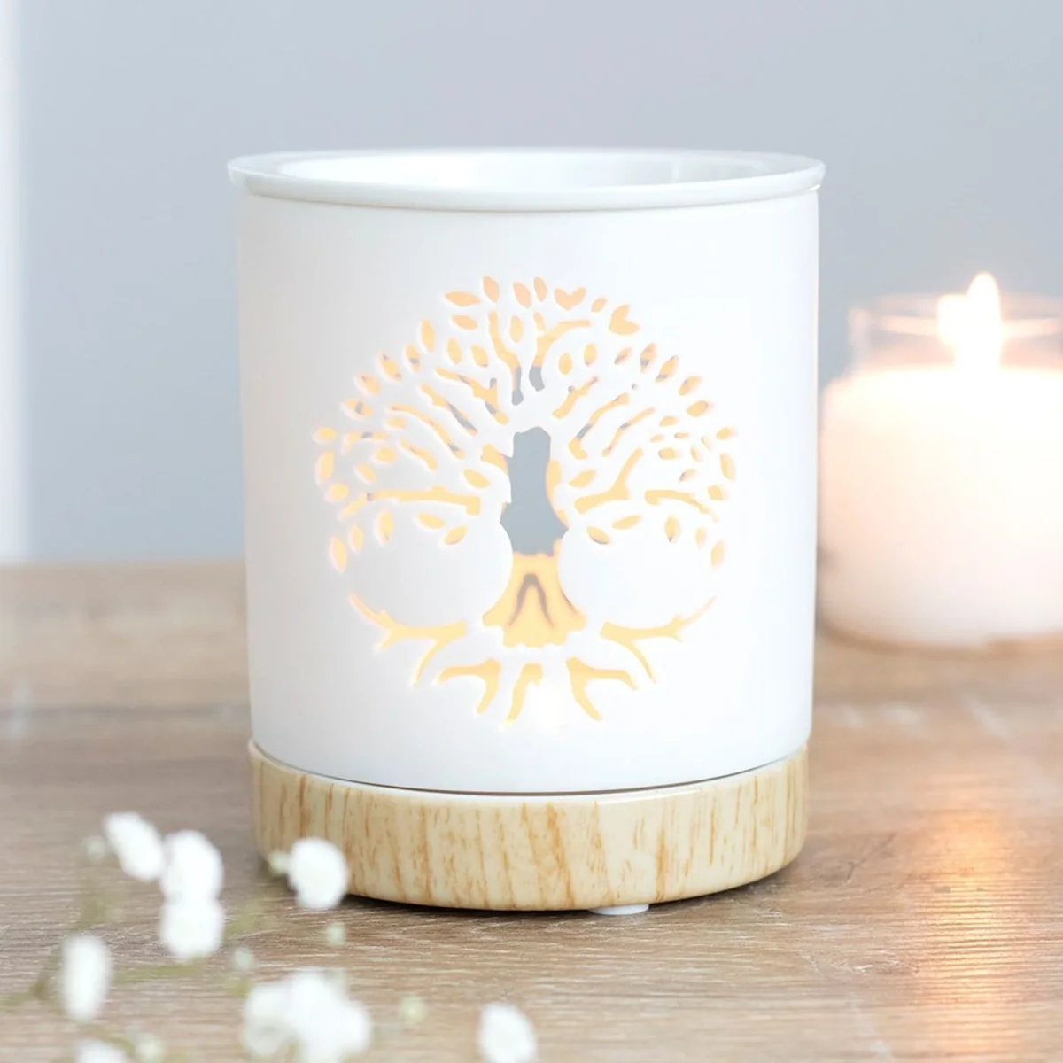 Something Different Tree Of Life Oil Burner - White – image 2