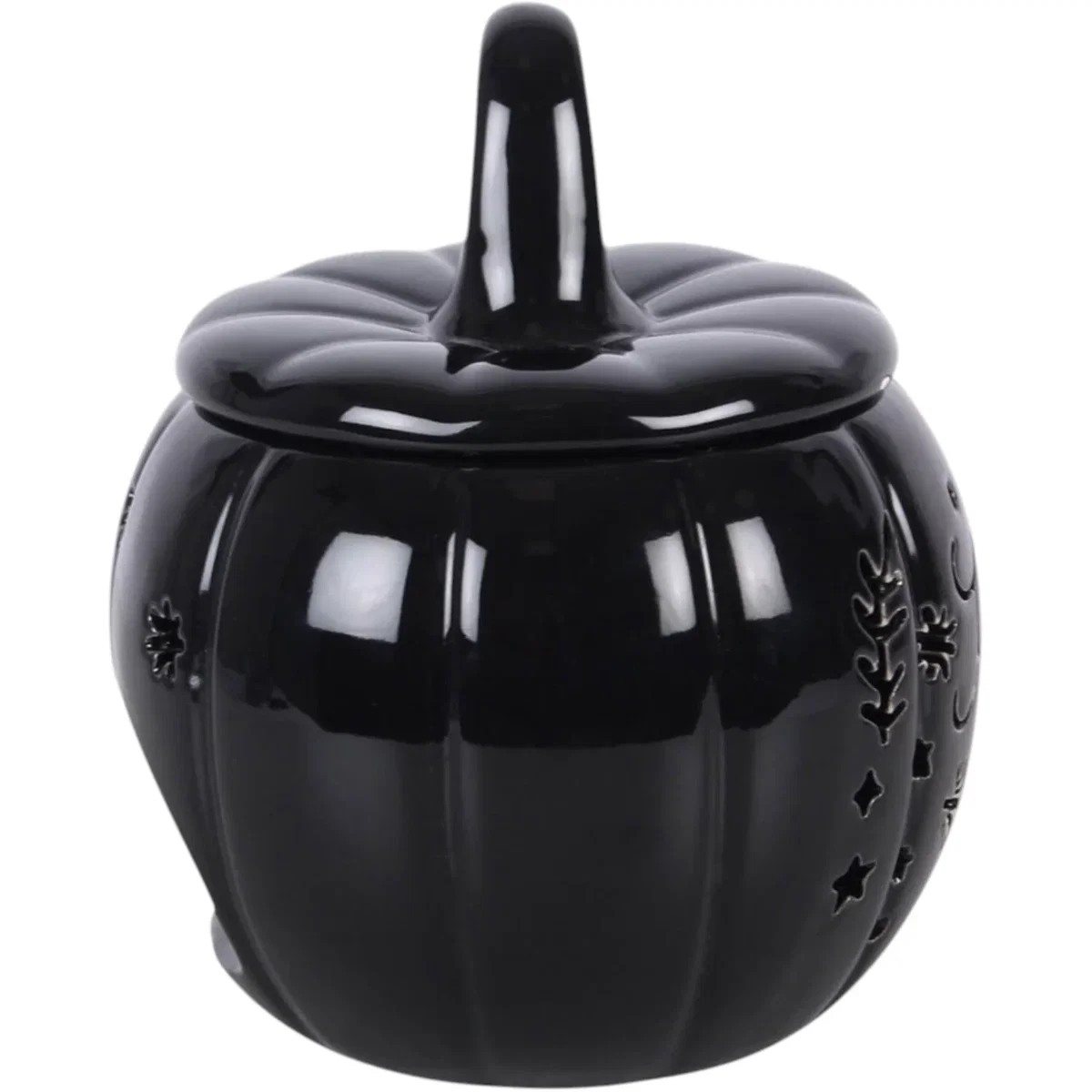 Kingsbury Gifts Folk Pumpkin Oil Burner and Wax Warmer - Black – image 3