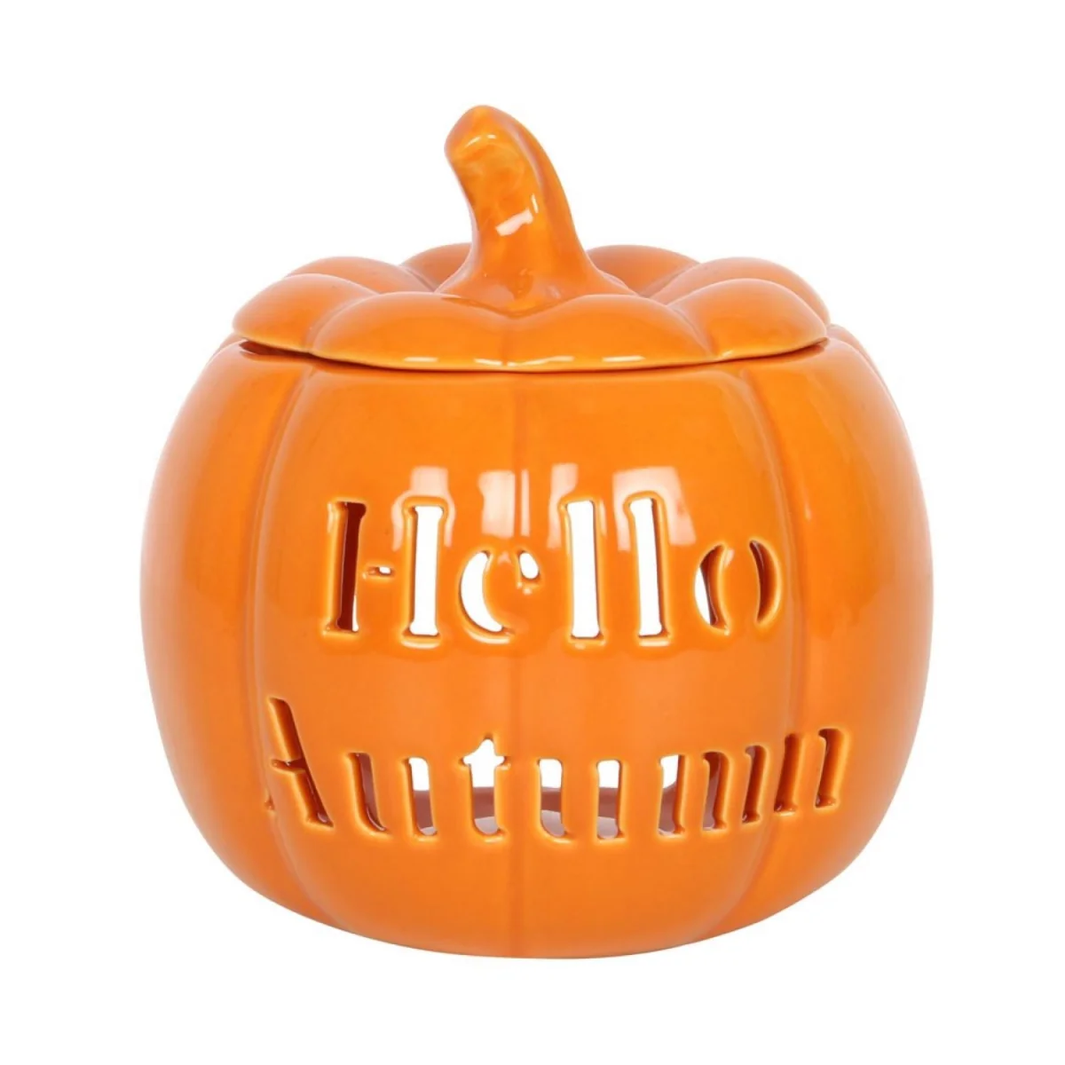 Hello Autumn Pumpkin Oil Burner and Wax Warmer - Orange – image 2