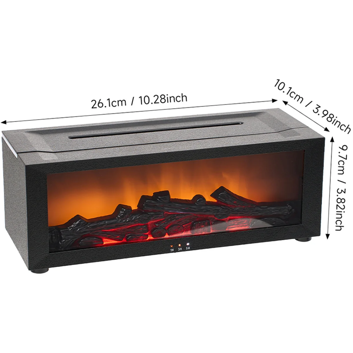 Lifeideas Aroma Diffuser Fireplace with Remote Control - Black – image 5