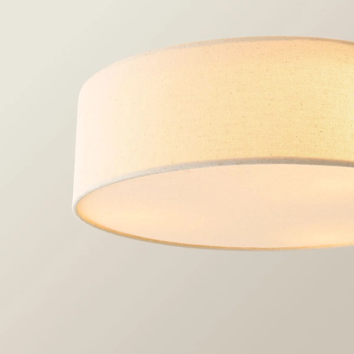 Gwen Linen Flush Diffuser Ceiling Light - White – image 5