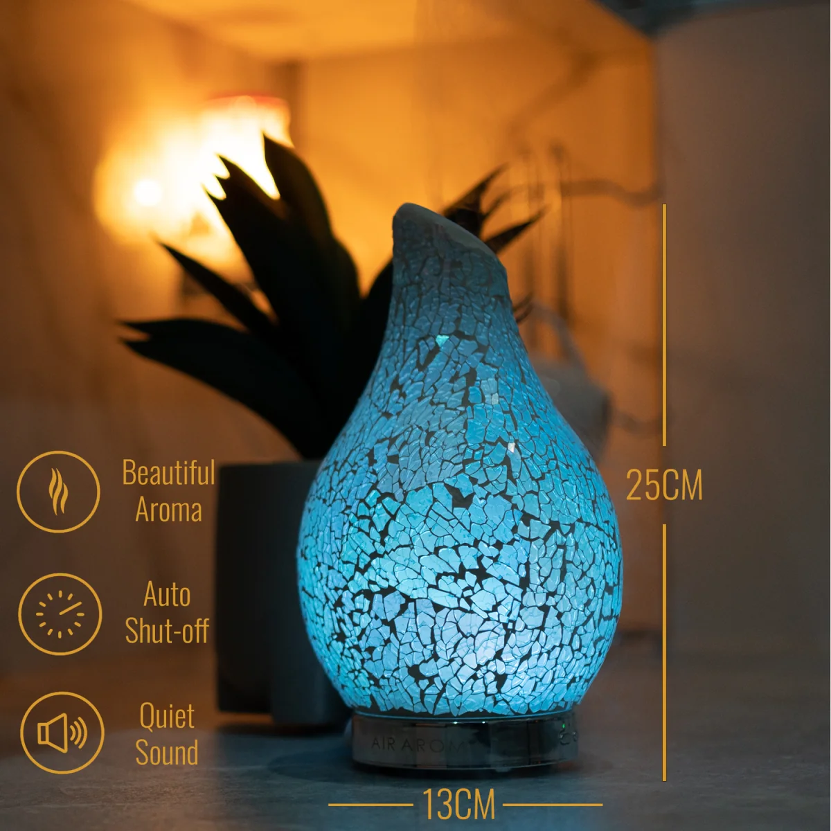 S1 Mosaic Aroma Diffuser Art Glass - Edge Pearl – image 7