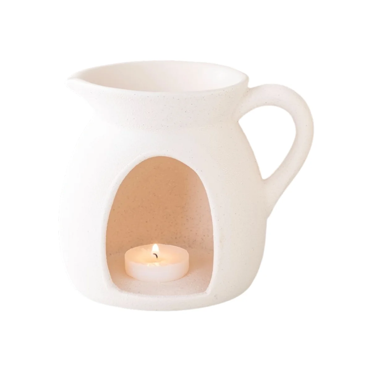 Jug Shaped Oil Burner and Wax Warmer - White – image 1