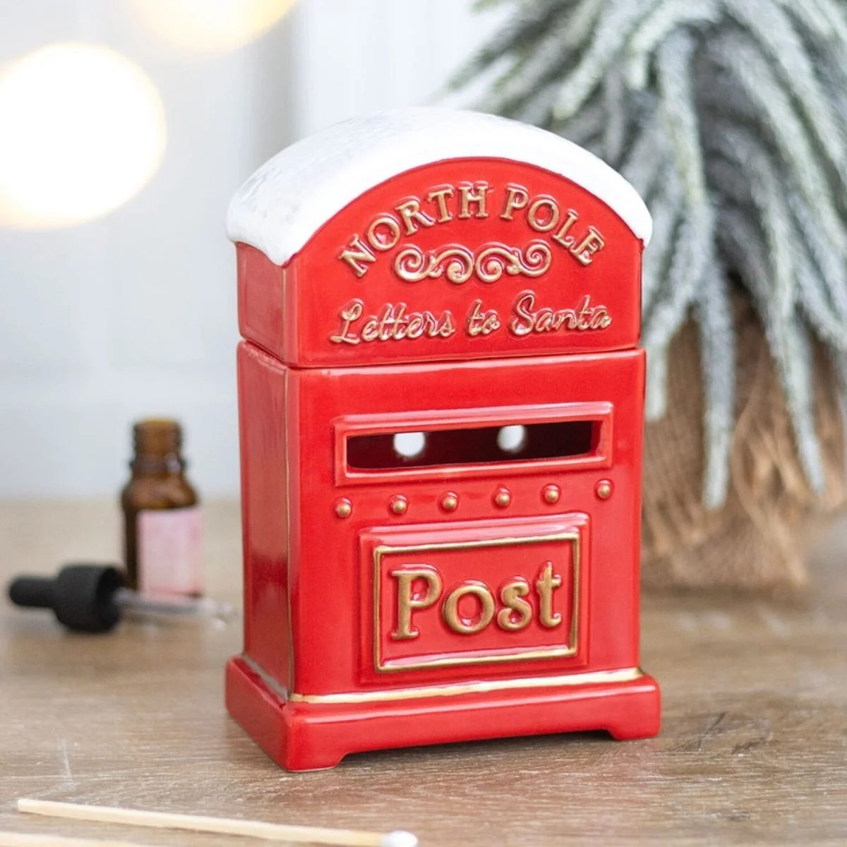 Letters to Santa Christmas Post Box Oil Burner - Red – image 2